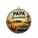 Pendentif Cabochon Argent - cabochon papa formidable- pendentif cabochon