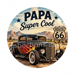 cabochon papa super cool- magnet
