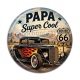 Cabochon Résine - cabochon papa super cool- magnet