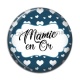 Cabochon Résine - mamie en or