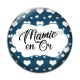Cabochon Verre - mamie en or