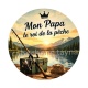 cabochon mon papa le roi de la pêche- Décapsuleur