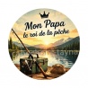 cabochon mon papa le roi de la pêche- Décapsuleur
