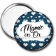 Miroir de poche - mamie en or