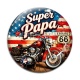 Cabochon Verre - cabochon super papa- Décapsuleur