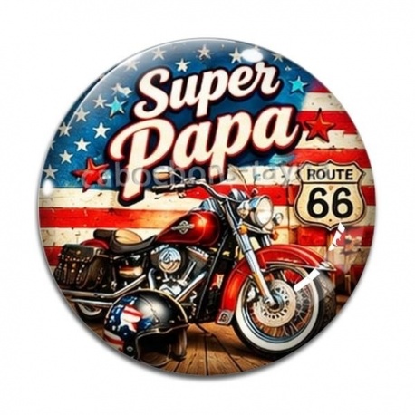 Cabochon Verre - cabochon super papa- Décapsuleur