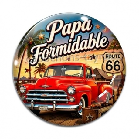 Cabochon Verre - cabochon papa sformidable- Décapsuleur