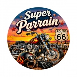 cabochon super parrain- Porte clés parrain