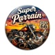 Cabochon Verre - cabochon super parrain- Porte clés parrain