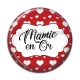 Cabochon Résine - mamie en or