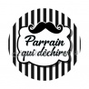 cabochon parrain qui déchire