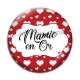 Cabochon Verre - mamie en or