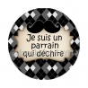 cabochon je suis un parrain qui déchire- d'autres supports