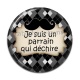 Cabochon Résine - cabochon je suis un parrain qui déchire- d'autres supports