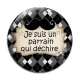Cabochon Verre - cabochon je suis un parrain qui déchire- d'autres supports