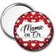 Miroir de poche - mamie en or