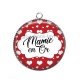 Pendentif Cabochon Argent - mamie en or