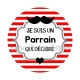  je suis un parrain qui déchire- cabochon- magnet