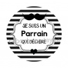 cabochon je suis un parrain qui déchire- décapsuleur