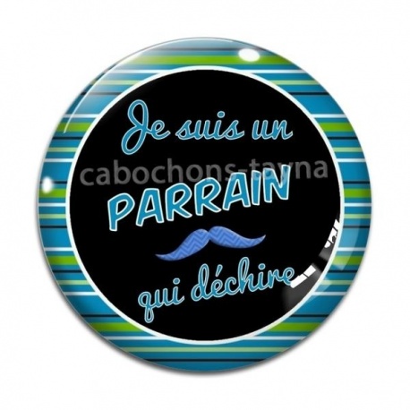 Cabochon Verre - cabochon je suis un parraon qui déchire