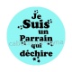 cabochon je suis un parrain qui déchire