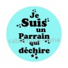 cabochon je suis un parrain qui déchire
