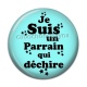 Cabochon Résine - cabochon je suis un parrain qui déchire