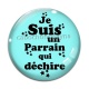 Cabochon Verre - cabochon je suis un parrain qui déchire