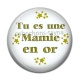 Cabochon Résine - mamie en or