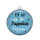 Pendentif Cabochon Argent - Cabochon et si je t'appelais parrain- décapsuleur