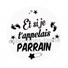 Cabochon et si je t'appelais parrain- magnet
