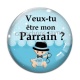 Cabochon Verre - cabochon veux tu être mon parrain