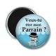 Magnet's - cabochon veux tu être mon parrain