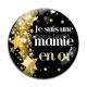 Cabochon Verre - mamie en or