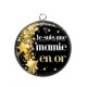 Pendentif Cabochon Argent - mamie en or