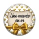 Cabochon Verre - mamie en or