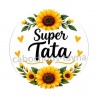 Cabochon super tata- Porte clés tata