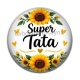 Cabochon Résine - Cabochon super tata- Porte clés tata