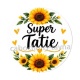 Cabochon super tatie- Porte clés tatie