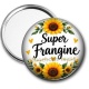 Miroir de poche - Cabochon super frangine- Porte clés frangine