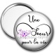 Miroir de poche - cabochon une soeur pour la vie- miroir soeur pour la vie