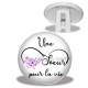 Trépied - cabochon une soeur pour la vie- miroir soeur pour la vie