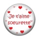 Cabochon Résine - cabochon je t'aime soeurette