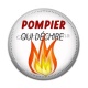 Cabochon Résine - pompier qui déchire
