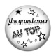 Cabochon Résine - une grande soeur au top