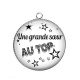 Pendentif Cabochon Argent - une grande soeur au top