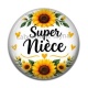 Cabochon Résine - cabochon super nièce- Porte clé nièce