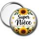 Miroir de poche - cabochon super nièce- Porte clé nièce
