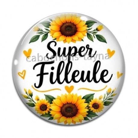 Cabochon Verre - cabochon super filleule- Miroir filleule