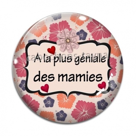 Cabochon Verre - a la plus géniale des mamies
